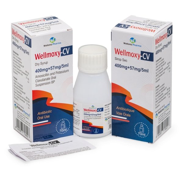 Amoxicillin & Potassium Clavulanate Oral Suspension 457mg