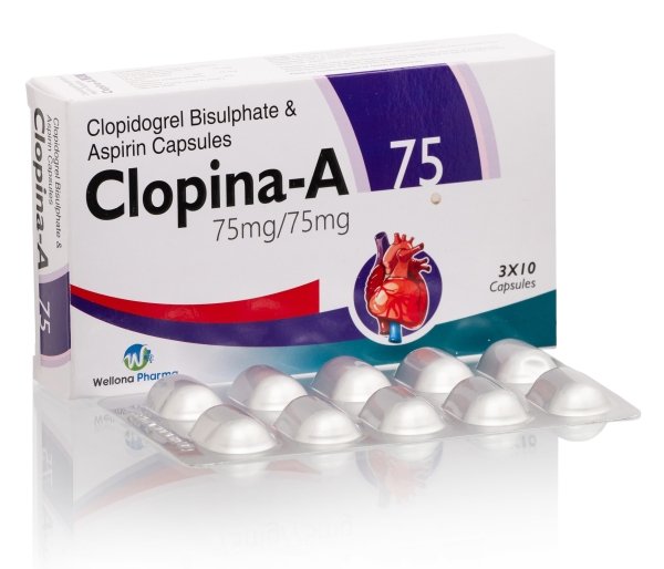 Clopidogrel & Aspirin Capsules (75+75)