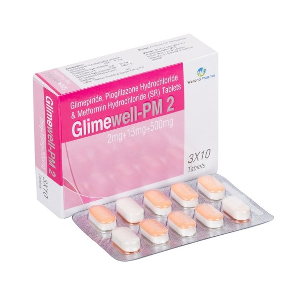 Glimepiride, Pioglitazone & Metformin HCL Tablets