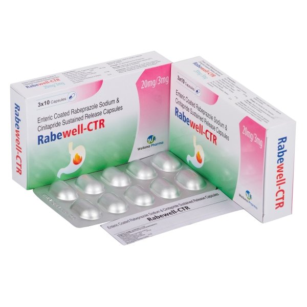 Rabeprazole Sodium Enteric Coated & Cinitapride Sustained Release Capsules