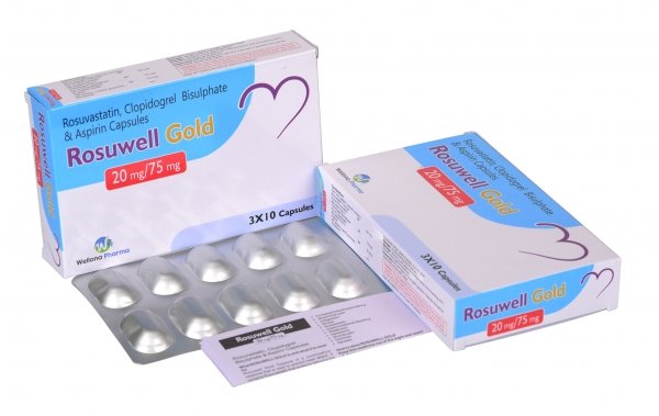 Rosuvastatin Clopidogrel and Aspirin Capsules